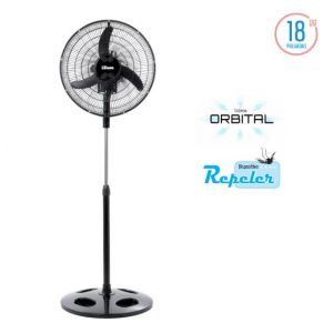 Ventilador de Pie Liliana 18" VVPRN18 Orbital con Repeler 75w